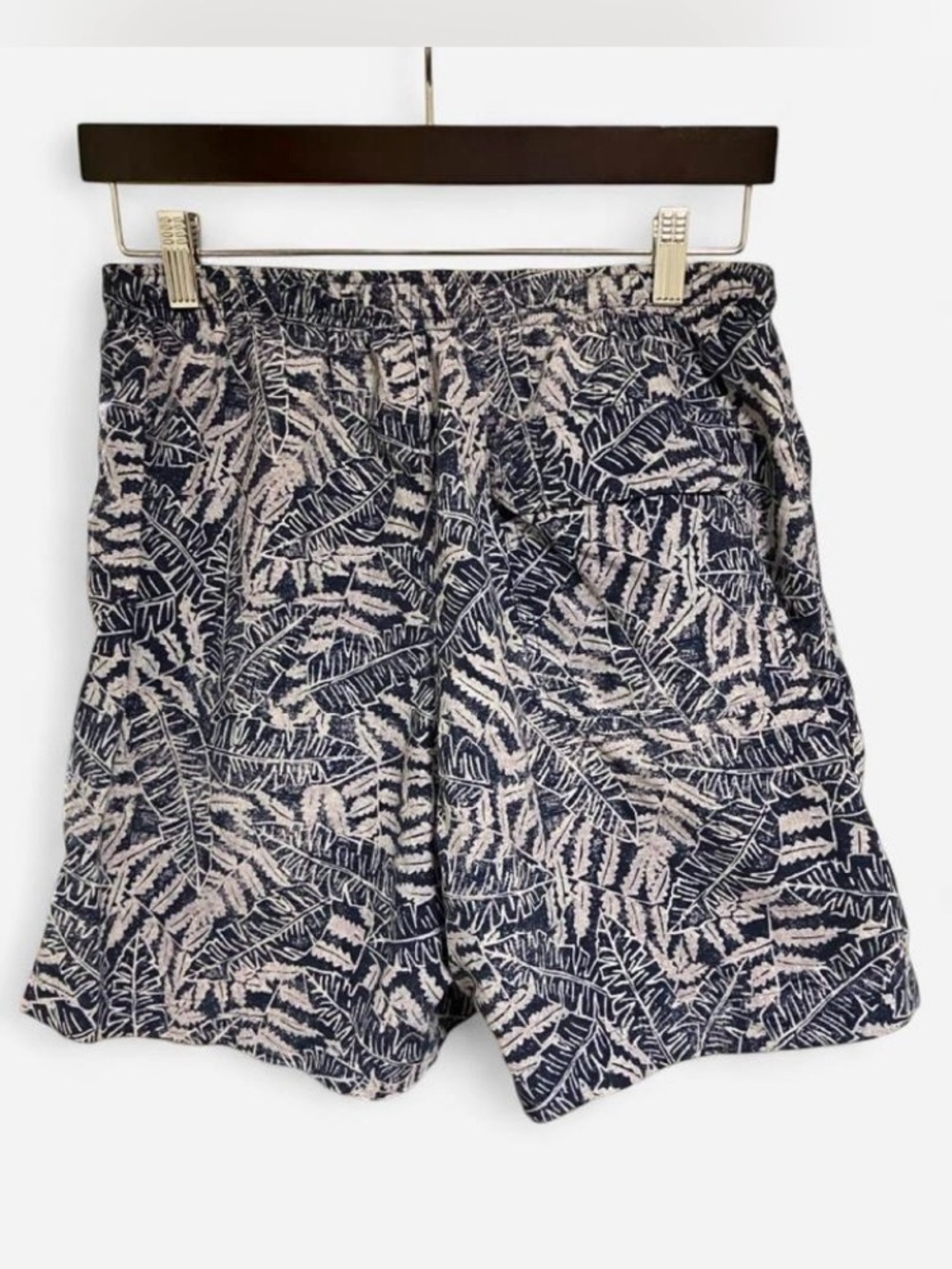 L.L. Bean Supplex Nylon Swim Trunks Tropical Meshed Lined Elastic Waist Men’s M